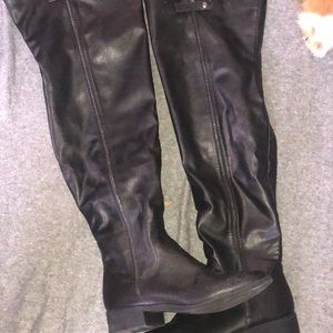 Tall black boots